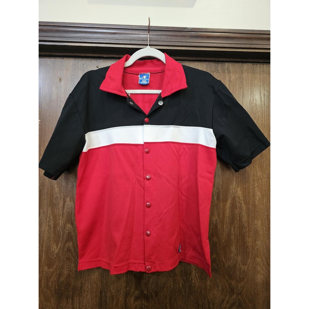 Vintage Champion Shirt Mens Small Bowling Button Up‎ Gridley 90s USA